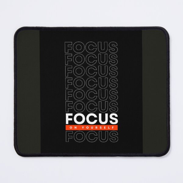 Item preview, Focus On Yourself Motivational Typographic Art designed and sold by Ramoshop10.