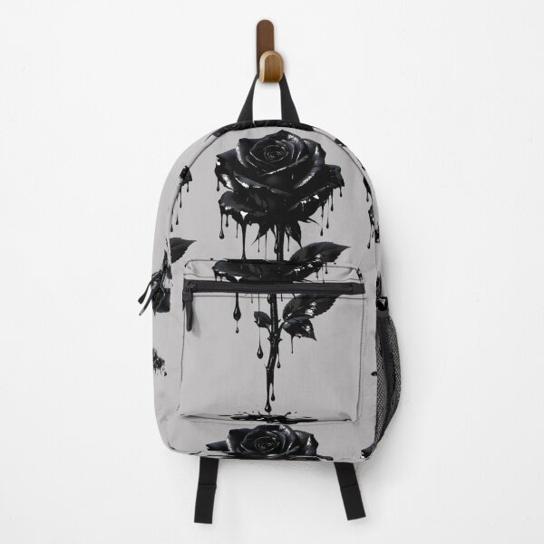 Item preview, Noir Rose | Gothic Ink Drip Illustration & Chiaroscuro Black Rose Graphic designed and sold by Studio77-Gothic.