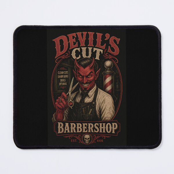 Item preview, Devil's Cut Barbershop designed and sold by CreativePrints3.