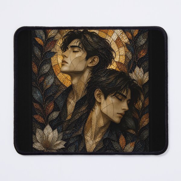 Item preview, Celestial Duo: Intricate Stained Glass Soulmates designed and sold by Soluna Studio.
