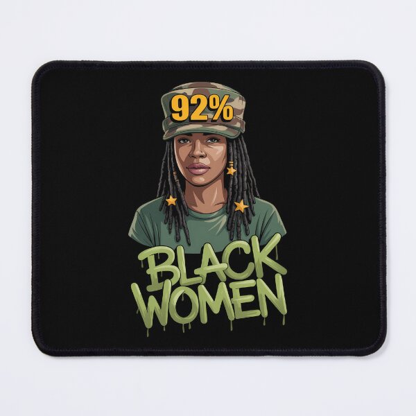 Item preview, 92% Black Women 92 Percent Melanin Queen Afro Pride designed and sold by sailorjessiArt.