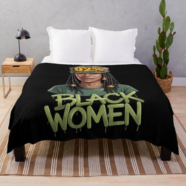 Item preview, 92% Black Women 92 Percent Melanin Queen Afro Pride designed and sold by sailorjessiArt.