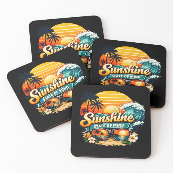Item preview, Sunshine State of Mind – Summer Beach Retro Design designed and sold by meshhead.