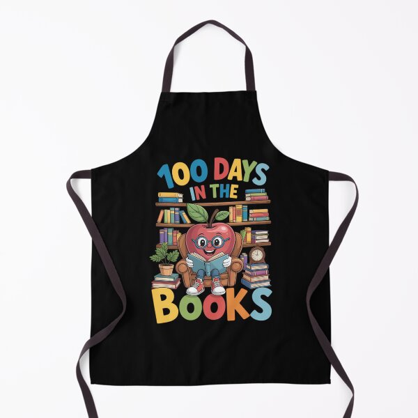 Item preview, 100 Days in The Books Reading Teacher 100th Day of School designed and sold by sailorjessiArt.