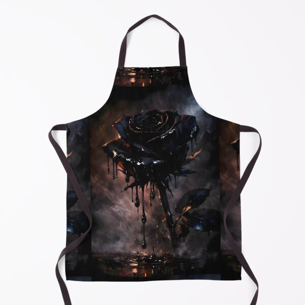 Item preview, Noir Rose | Gothic Chiaroscuro Black Rose & Dripping Ink Digital Painting designed and sold by Studio77-Gothic.