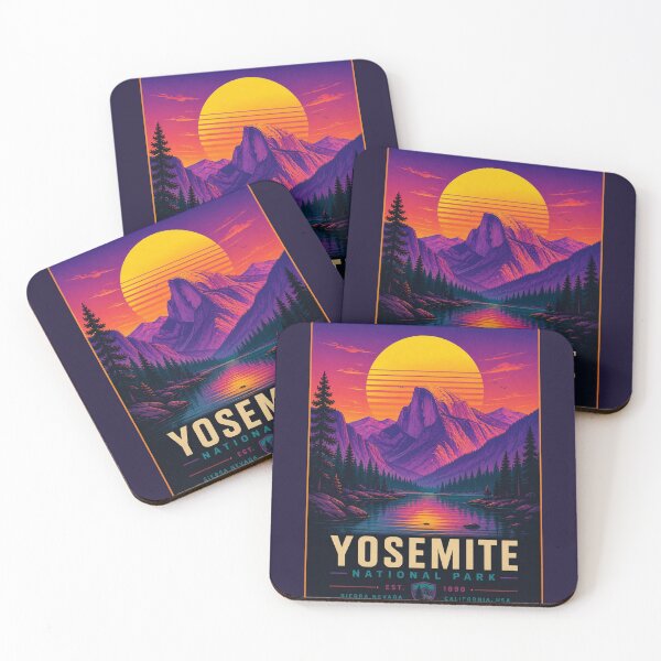 Item preview, Yosemite National Park Retro Sunset – Vintage Nature Travel Shirt designed and sold by TheClockOutClub.