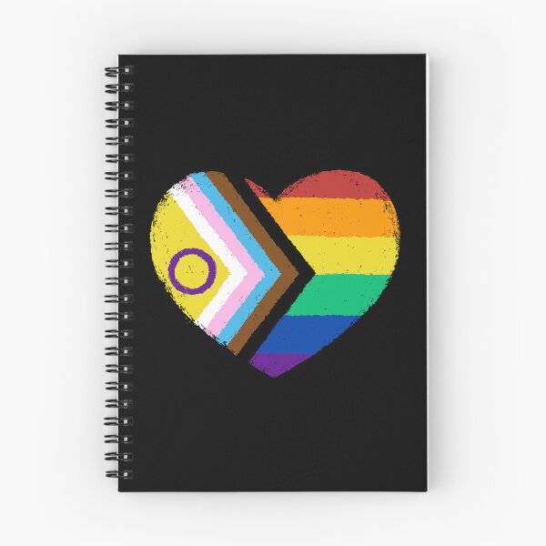 Item preview, Progress Pride Flag Heart designed and sold by xMorfina.