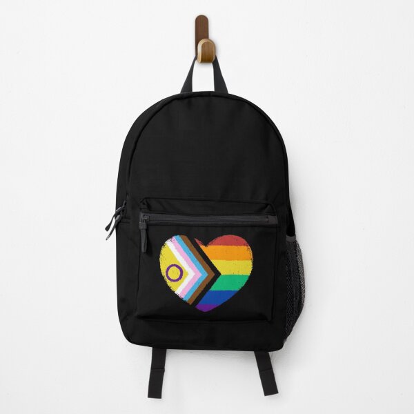 Item preview, Progress Pride Flag Heart designed and sold by xMorfina.