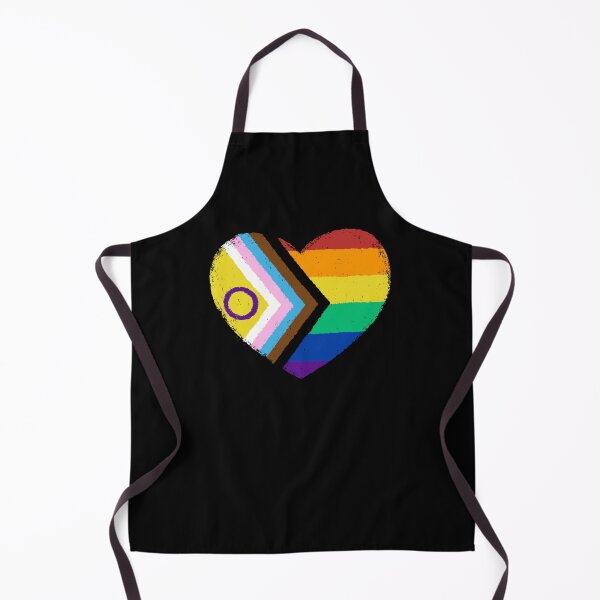 Item preview, Progress Pride Flag Heart designed and sold by xMorfina.