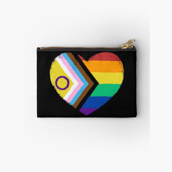 Item preview, Progress Pride Flag Heart designed and sold by xMorfina.