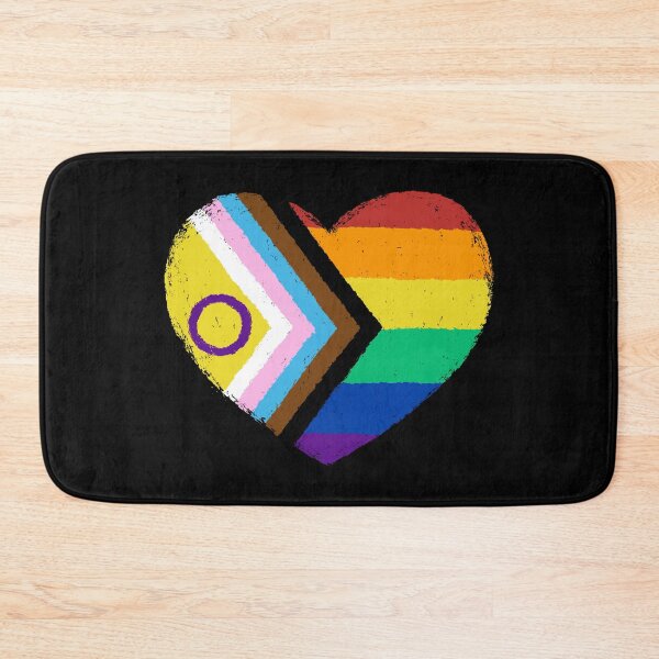 Item preview, Progress Pride Flag Heart designed and sold by xMorfina.