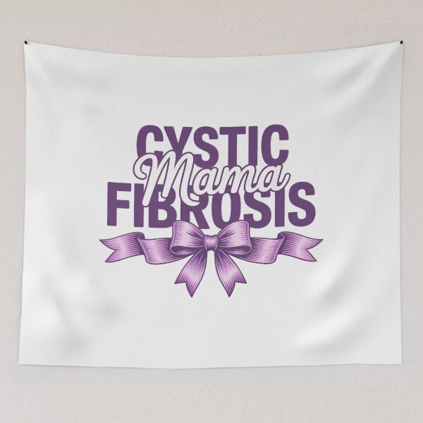 Item preview, Cystic Fibrosis Mama Purple Ribbon Awareness designed and sold by sailorjessiArt.
