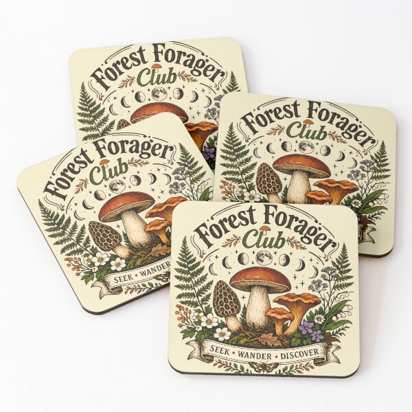 Item preview, Forest Forager Club – Vintage Mushroom & Forest Design designed and sold by meshhead.