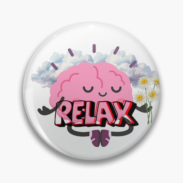 Item preview, Relax Brain Design ,Cute Mental Health Aesthetic Artwork designed and sold by Palette-Vibes.