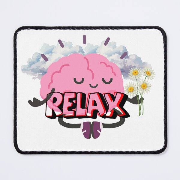 Item preview, Relax Brain Design ,Cute Mental Health Aesthetic Artwork designed and sold by Palette _Vibes.