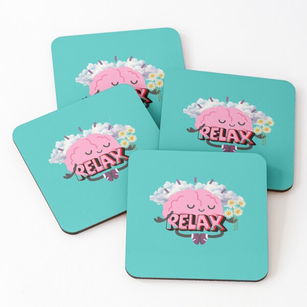 Item preview, Relax Brain Design ,Cute Mental Health Aesthetic Artwork designed and sold by Palette _Vibes.
