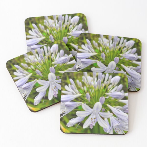 Item preview, Purple Agapanthus Lily macro flower bloom designed and sold by Kainicram.