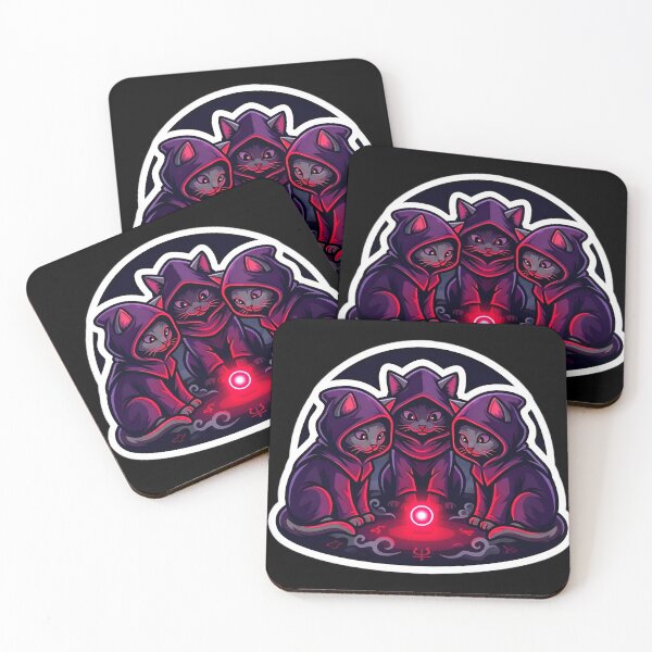 Item preview, Secret Cat Cult Red Dot Order designed and sold by Oommen Studio .