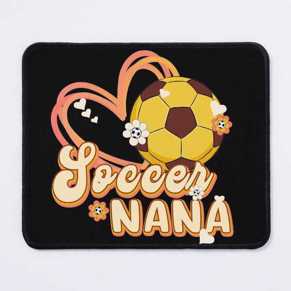 Item preview, Retro Floral Soccer Nana Graphic Tee designed and sold by LarryMBrown.