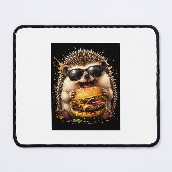 Item preview, Burger Boss Hedgehog designed and sold by CozyAStudio.