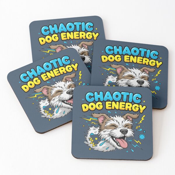 Item preview, Chaotic Dog Energy Funny Dog Meme Sticker & T-Shirt designed and sold by ZyxDes.