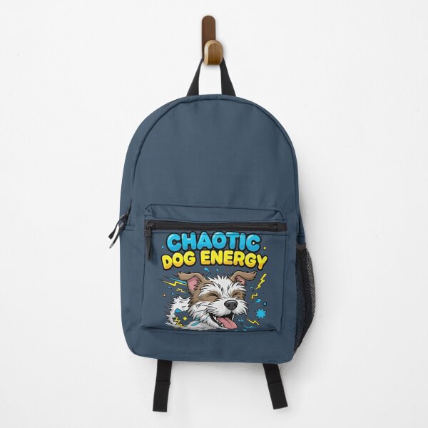 Item preview, Chaotic Dog Energy Funny Dog Meme Sticker & T-Shirt designed and sold by ZyxDes.