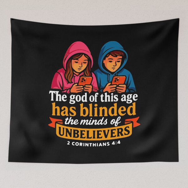 Item preview, 2 Corinthians 4:4 The god of this age has blinded the minds of unbelievers designed and sold by plushism.