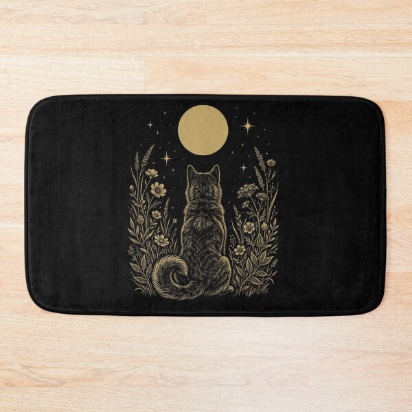 Item preview, Kai Ken Moon Night Flower Minimalist Boho Dog Lover designed and sold by DoodleTortle.