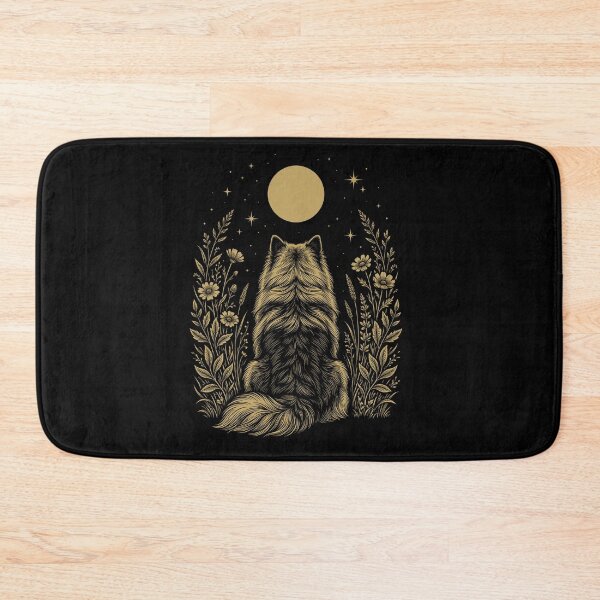 Item preview, Keeshond Moon Night Flower Minimalist Boho Dog Lover designed and sold by DoodleTortle.