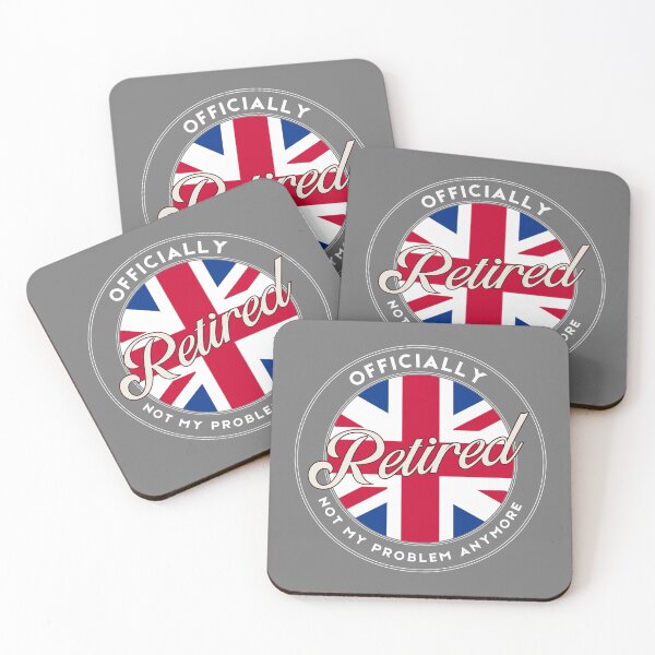 Item preview, Officially Retired Union Jack Flag Gift UK designed and sold by TeeArtWorld.