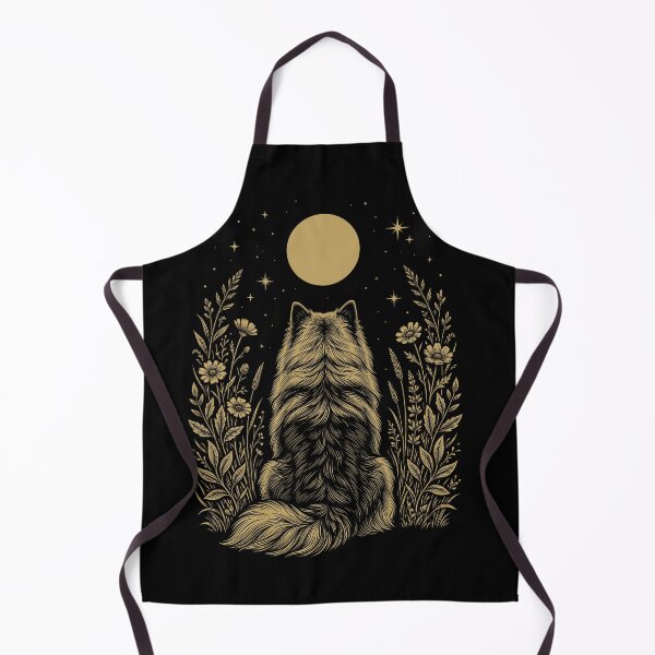 Item preview, Keeshond Moon Night Flower Minimalist Boho Dog Lover designed and sold by DoodleTortle.