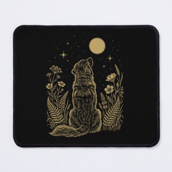 Item preview, Leonberger Moon Night Flower Minimalist Boho Dog Lover designed and sold by DoodleTortle.