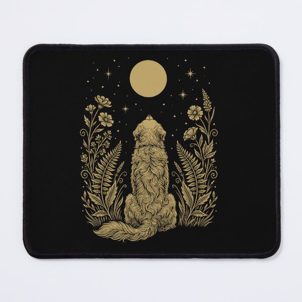 Item preview, Maremma Sheepdog Moon Night Flower Minimalist Boho Dog Lover designed and sold by DoodleTortle.