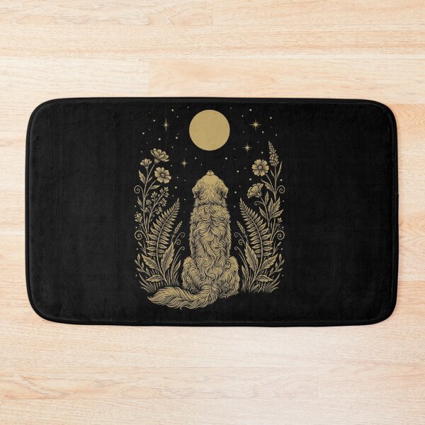 Item preview, Maremma Sheepdog Moon Night Flower Minimalist Boho Dog Lover designed and sold by DoodleTortle.