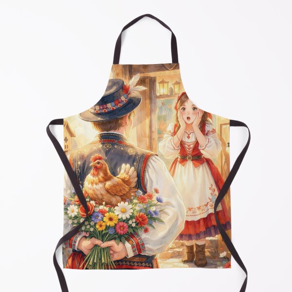 Item preview, Adorable Chicken and Flowers for Her designed and sold by M-Y-A-R-T-.