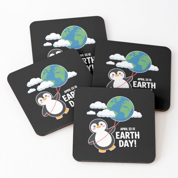 Item preview, Earth-Day Planet Gift Idea Balloon Penguin Cute designed and sold by sailorjessiArt.
