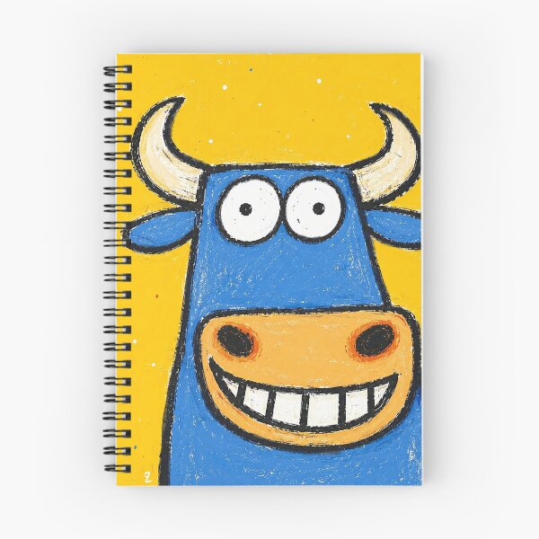 Item preview, Crazy Happy Buffalo — Colorful Cartoon Animal Illustration designed and sold by 516 Studio.