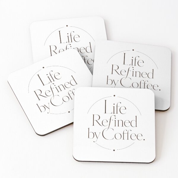 Item preview, Life Refined by Coffee – Luxury Minimalist Coffee Quote T-Shirt designed and sold by ZorviqueStudio.