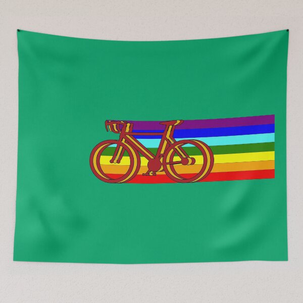 Item preview, spain cycling bike silhouette – vuelta a españa inspired mountain bike design with spanish flag colors designed and sold by rikyfreestyle.