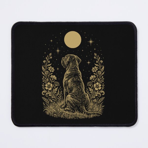 Item preview, Neapolitan Mastiff Moon Night Flower Minimalist Boho Dog Lover designed and sold by DoodleTortle.