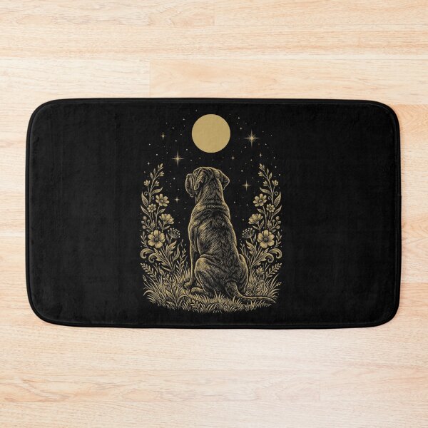Item preview, Neapolitan Mastiff Moon Night Flower Minimalist Boho Dog Lover designed and sold by DoodleTortle.