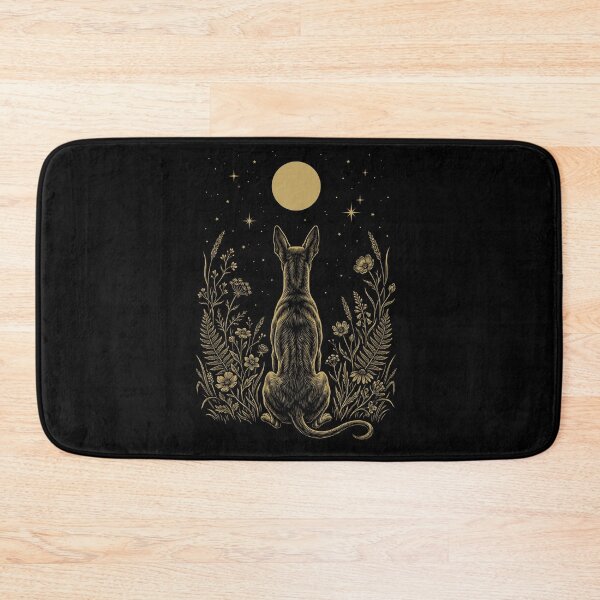 Item preview, Pharaoh Hound Moon Night Flower Minimalist Boho Dog Lover designed and sold by DoodleTortle.
