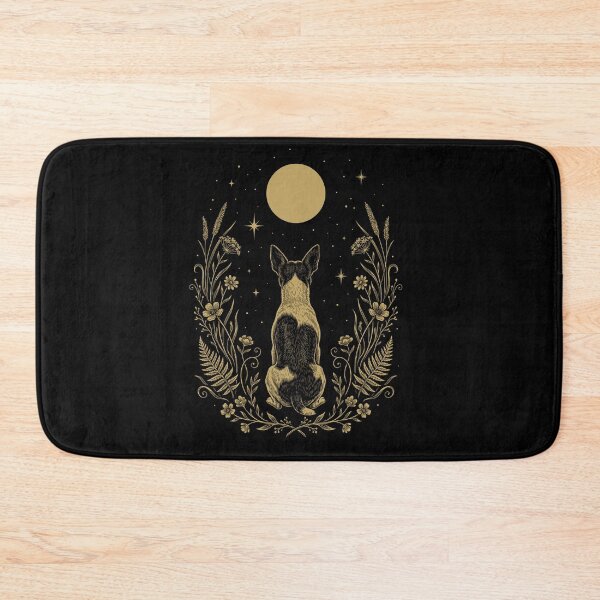 Artikelvorschau, Rat Terrier Mondnachtblume Minimalistisch Boho Hundeliebhaber entworfen und verkauft von DoodleTortle.