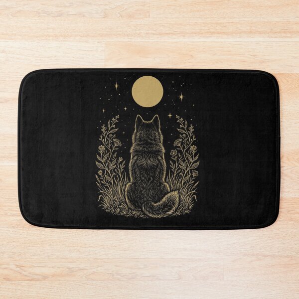 Item preview, Schipperke Moon Night Flower Minimalist Boho Dog Lover designed and sold by DoodleTortle.