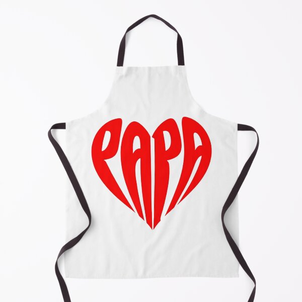Item preview, Papa Heart Typography - Red Aesthetic Papa Gift designed and sold by EchoPrint Co..
