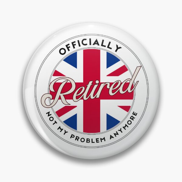 Item preview, Officially Funny Retired Union Jack Flag Gift UK designed and sold by TeeArtWorld.