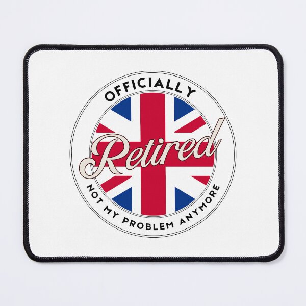 Item preview, Officially Funny Retired Union Jack Flag Gift UK designed and sold by TeeArtWorld.