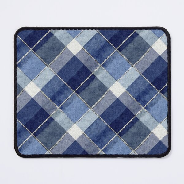 Item preview, Luxury Satin Blue Cross Stripes designed and sold by InkspiredCreation.