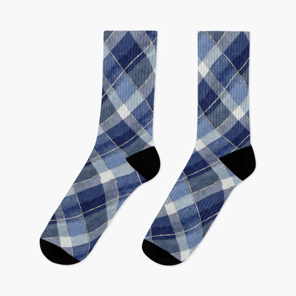 Item preview, Luxury Satin Blue Cross Stripes designed and sold by InkspiredCreation.
