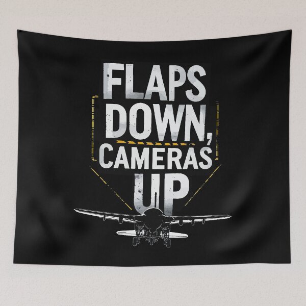 Item preview, Flaps Down Cameras Up | Aviation Photography Plane Spotter Art designed and sold by philippo artworks.